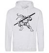 Men`s hoodie Donatello the turtle sport-grey фото