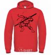 Men`s hoodie Donatello the turtle bright-red фото