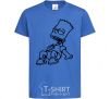 Kids T-shirt Bart laughs royal-blue фото