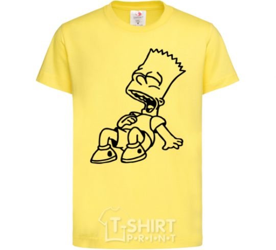 Kids T-shirt Bart laughs cornsilk фото