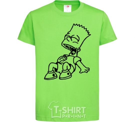 Kids T-shirt Bart laughs orchid-green фото
