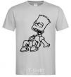 Men's T-Shirt Bart laughs grey фото