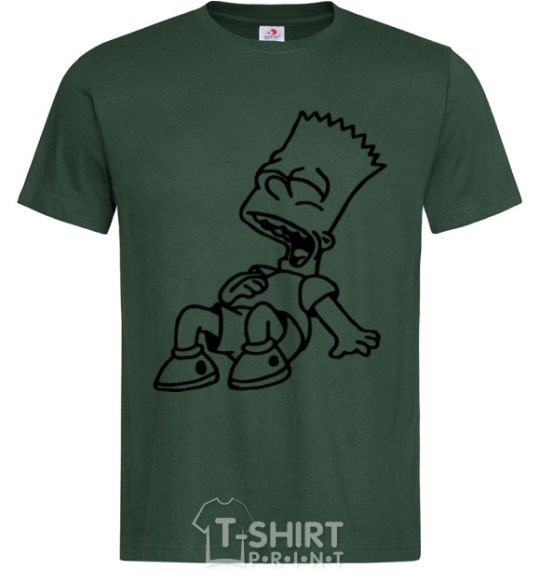 Men's T-Shirt Bart laughs bottle-green фото