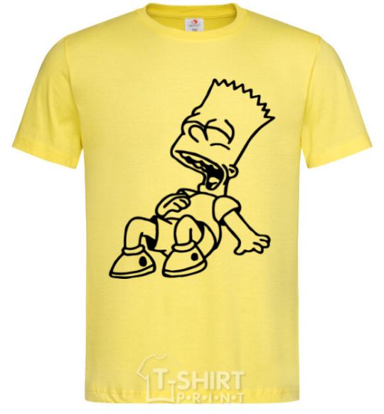 Men's T-Shirt Bart laughs cornsilk фото