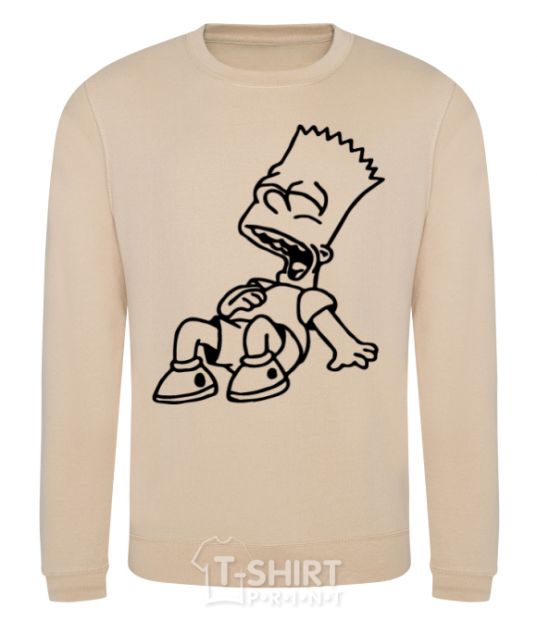 Sweatshirt Bart laughs sand фото