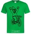 Men's T-Shirt Grandpa Simpson on his bike kelly-green фото