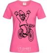 Women's T-shirt Grandpa Simpson on his bike heliconia фото