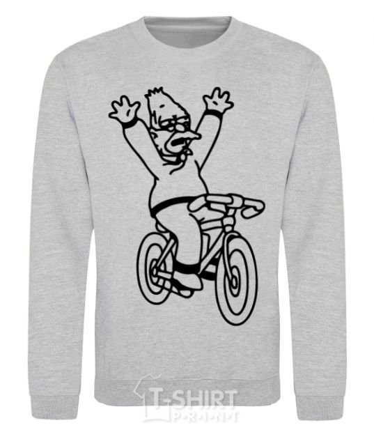 Sweatshirt Grandpa Simpson on his bike sport-grey фото