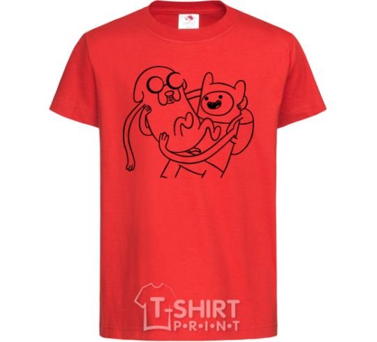 Kids T-shirt Adventures red фото