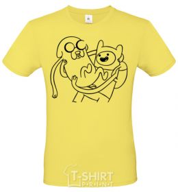 Men's T-Shirt Adventures cornsilk фото