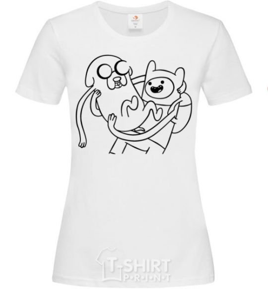 Women's T-shirt Adventures White фото