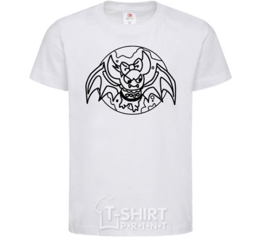 Kids T-shirt Bat monster White фото