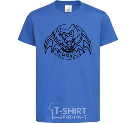 Kids T-shirt Bat monster royal-blue фото