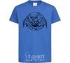 Kids T-shirt Bat monster royal-blue фото