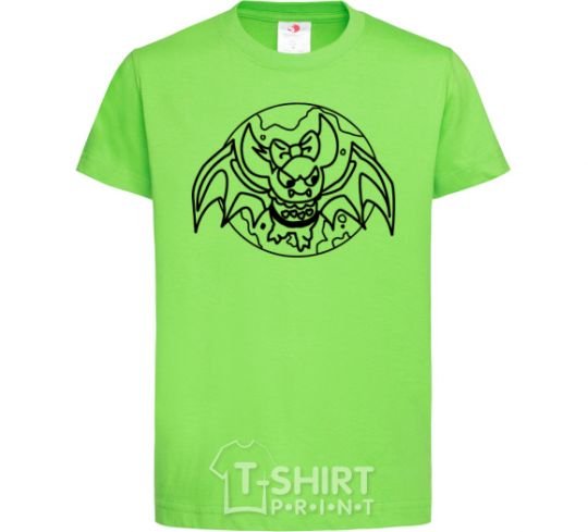 Kids T-shirt Bat monster orchid-green фото