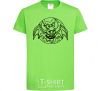 Kids T-shirt Bat monster orchid-green фото