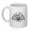Ceramic mug Bat monster White фото