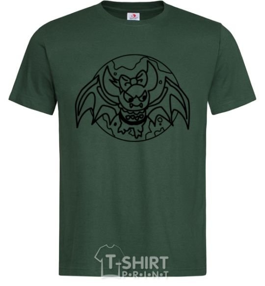 Мужская футболка Летучая мышь монстр Темно-зеленый фото