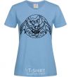 Women's T-shirt Bat monster sky-blue фото