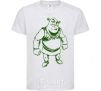 Kids T-shirt Зеленый Шрек White фото