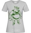 Women's T-shirt Зеленый Шрек grey фото