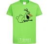 Kids T-shirt Olaf is flying orchid-green фото