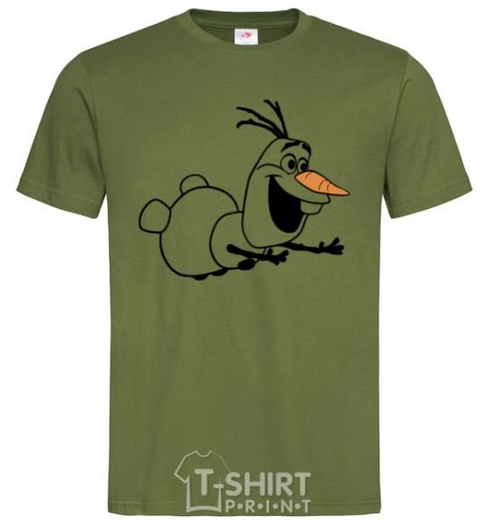 Men's T-Shirt Olaf is flying millennial-khaki фото