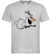 Men's T-Shirt Olaf is flying grey фото