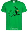 Men's T-Shirt Olaf is flying kelly-green фото