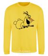 Sweatshirt Olaf is flying yellow фото