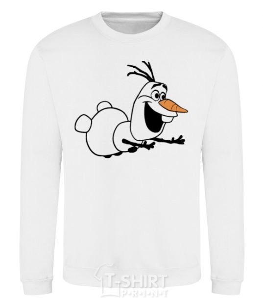 Sweatshirt Olaf is flying White фото