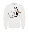 Sweatshirt Olaf is flying White фото