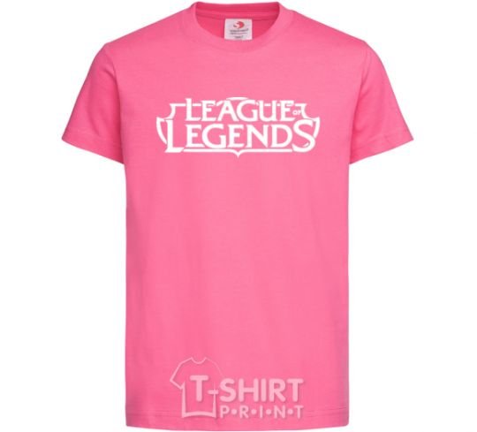 Kids T-shirt League of legends logo heliconia фото