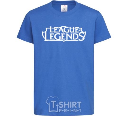 Kids T-shirt League of legends logo royal-blue фото