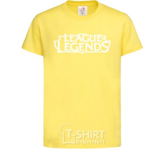 Kids T-shirt League of legends logo cornsilk фото