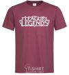 Men's T-Shirt League of legends logo burgundy фото