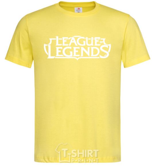 Men's T-Shirt League of legends logo cornsilk фото