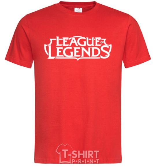 Men's T-Shirt League of legends logo red фото