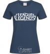 Women's T-shirt League of legends logo navy-blue фото