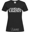 Women's T-shirt League of legends logo black фото