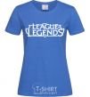 Женская футболка League of legends logo Ярко-синий фото