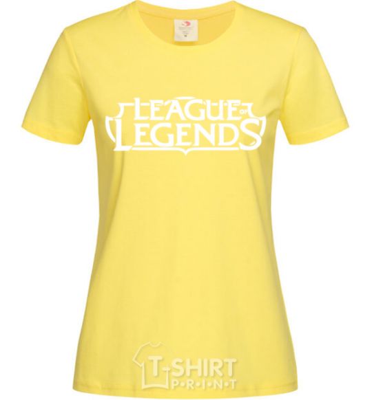 Women's T-shirt League of legends logo cornsilk фото