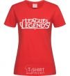 Women's T-shirt League of legends logo red фото