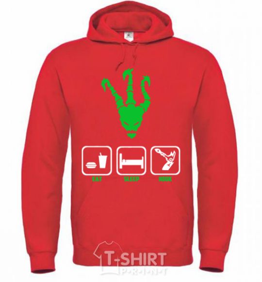 Men`s hoodie Thrash bright-red фото