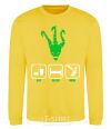 Sweatshirt Thrash yellow фото