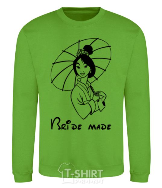 Sweatshirt Bride made Mulan orchid-green фото