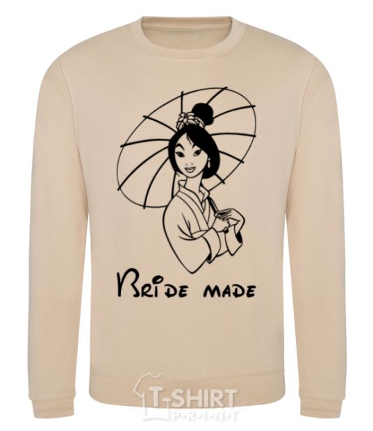 Sweatshirt Bride made Mulan sand фото