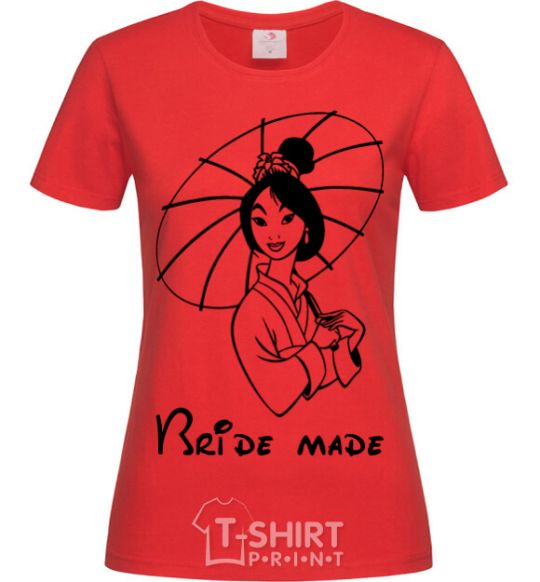 Women's T-shirt Bride made Mulan red фото