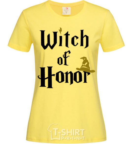 Women's T-shirt Witch of Honor cornsilk фото