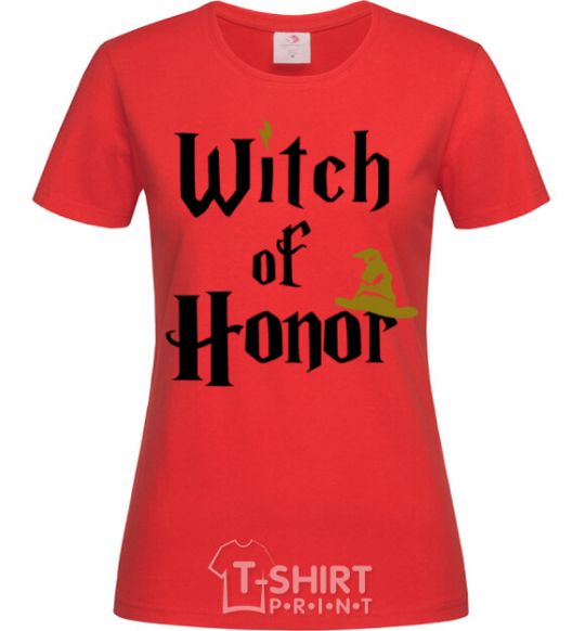 Women's T-shirt Witch of Honor red фото